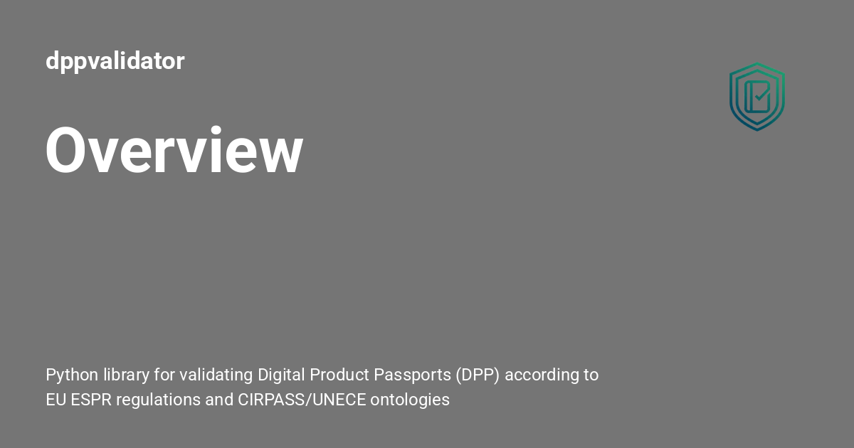 Overview - dppvalidator